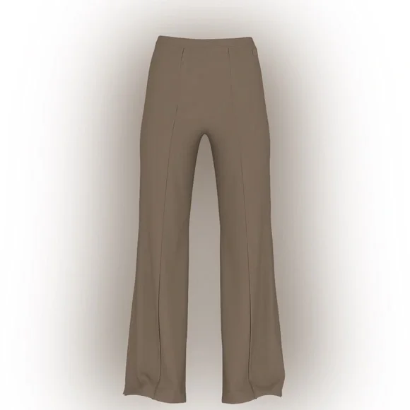 VSX LUXRib Wide-Leg Pant - Terra Olive - Picture 3 of 7